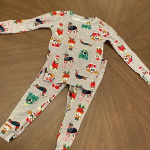 Old Navy Unisex Christmas Pup PJ’s size Small